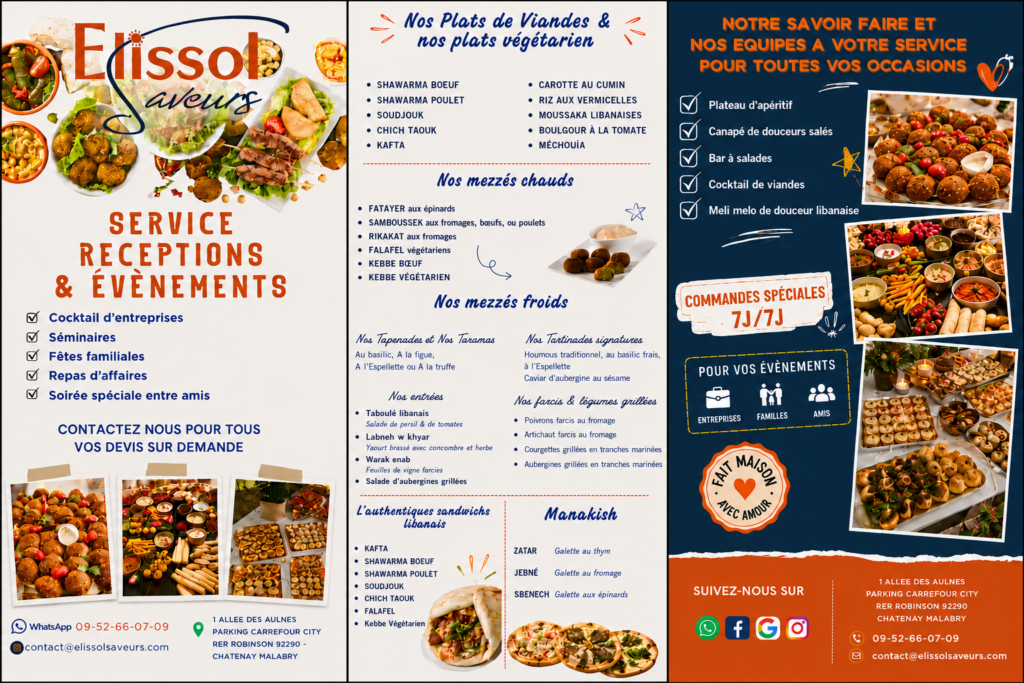 menu site web elissol